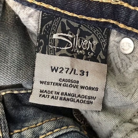 Silver Suki Skinny Ripped Distressed Denim Jeans - Picture 8 of 8